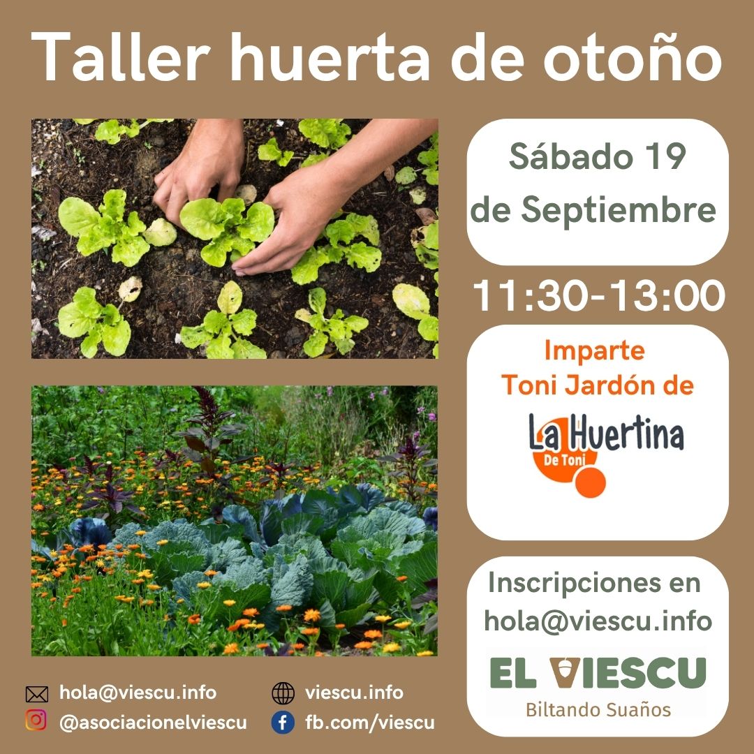 Taller huerta de otoño